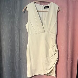 Gorgeous Lulu's Ivory Sleeveless Dress, M